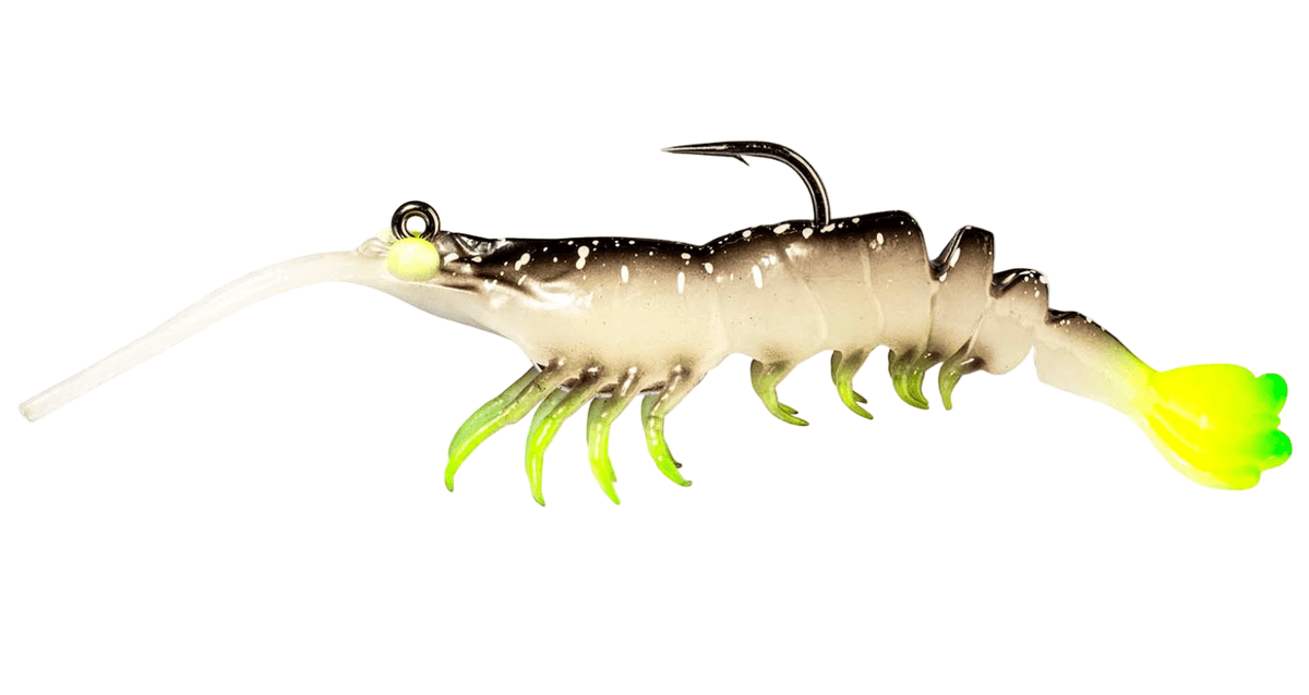 ZMan Prawn StarZ Soft Plastic Baits | 5 Inch | 1 Pc Per Pack | - FishermanshubGlow Chartreuse
