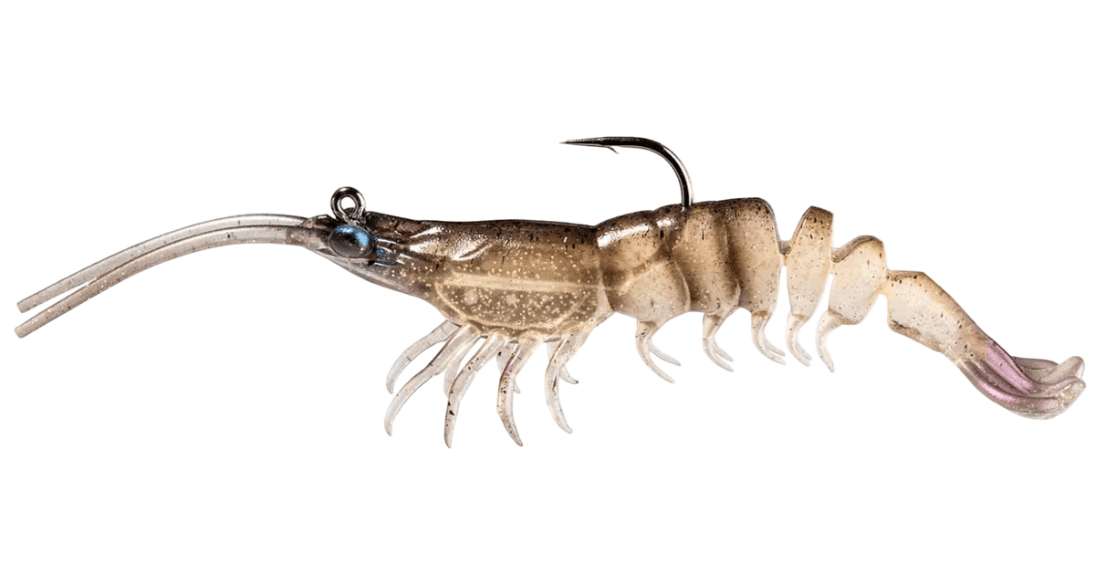 ZMan Prawn StarZ Soft Plastic Baits | 5 Inch | 1 Pc Per Pack | - FishermanshubNatural Shrimp