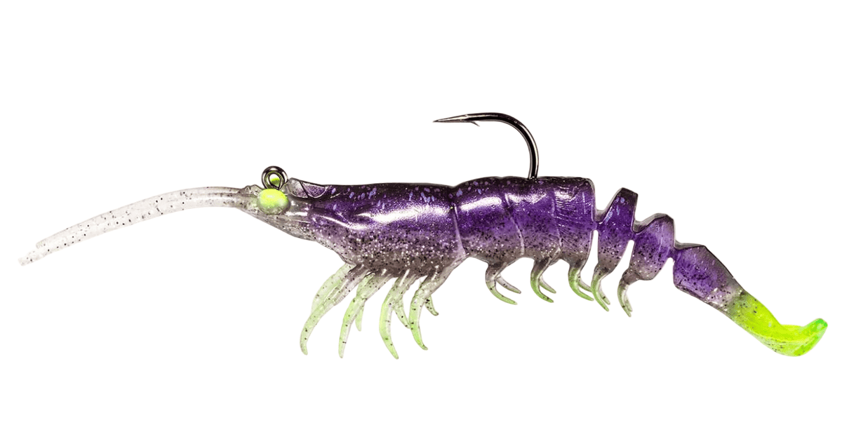 ZMan Prawn StarZ Soft Plastic Baits | 5 Inch | 1 Pc Per Pack | - FishermanshubPlum Chartreuse