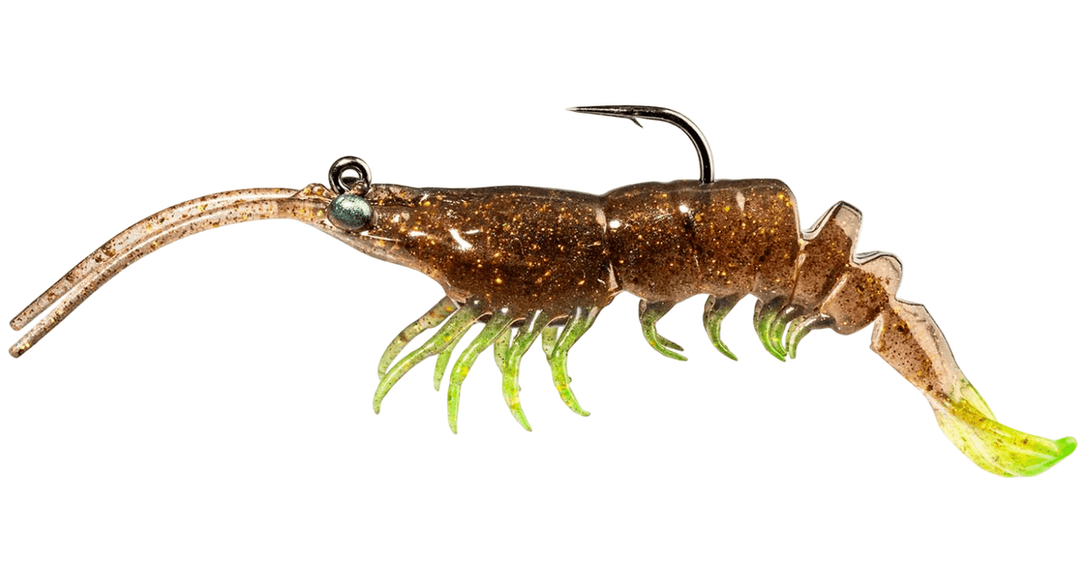 ZMan Prawn StarZ Soft Plastic Baits | 5 Inch | 1 Pc Per Pack | - FishermanshubRootbeer Chartreuse