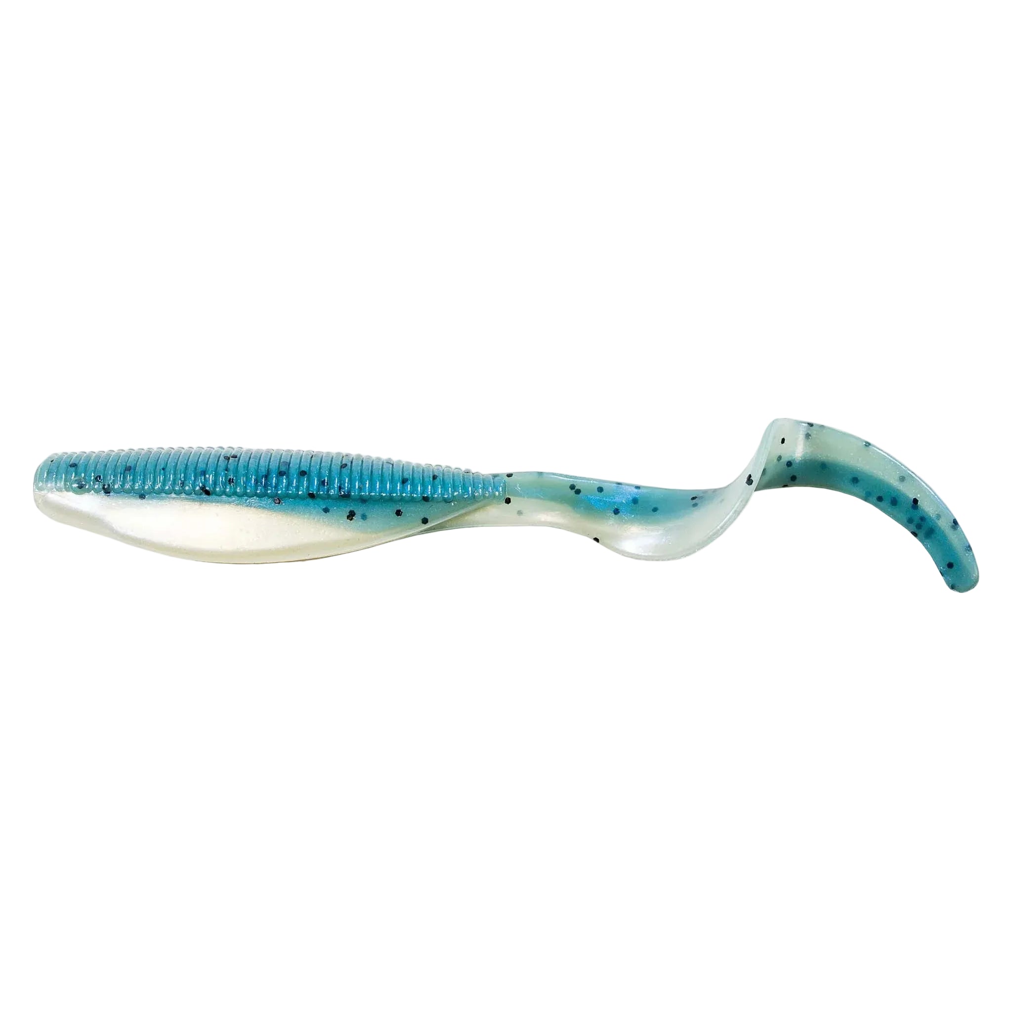 ZMan StreakZ Curly Tail Soft Plastic Baits | 5 Inch | 4 Pcs Per Pack | - FishermanshubNuked Pilchard Glow