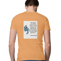 পুৰুষৰ এংলিং টি-চাৰ্টৰ | Koos Brandt - মোৰ আটাইতকৈ ডাঙৰ চিন্তা | গোল ডিঙি | চুটি হাতৰ আঁচল | কেৱল পিছফালে প্ৰিন্ট কৰক |