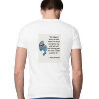 পুৰুষৰ এংলিং টি-চাৰ্টৰ | Koos Brandt - মোৰ আটাইতকৈ ডাঙৰ চিন্তা | গোল ডিঙি | চুটি হাতৰ আঁচল | কেৱল পিছফালে প্ৰিন্ট কৰক |