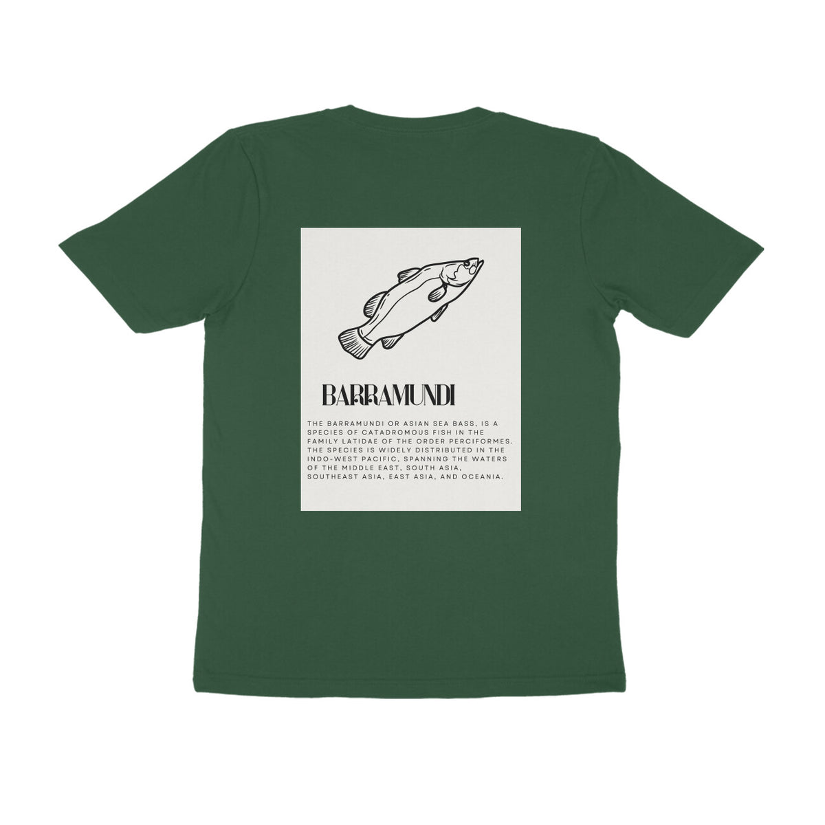 ஆண்கள் அங்கிலிங் டீ-ஷர்ட்ஸ் | பேராமண்டி - முன் & பின் விளக்கம் | சுற்று மை | குறுக்கு உடைய | 2 பக்க அச்சு |