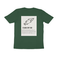 ஆண்கள் அங்கிலிங் டீ-ஷர்ட்ஸ் | பேராமண்டி - முன் & பின் விளக்கம் | சுற்று மை | குறுக்கு உடைய | 2 பக்க அச்சு |