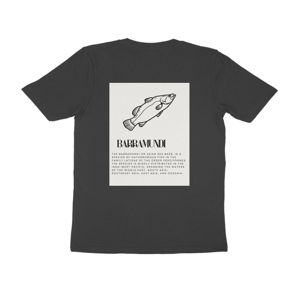 ஆண்கள் அங்கிலிங் டீ-ஷர்ட்ஸ் | பேராமண்டி - முன் & பின் விளக்கம் | சுற்று மை | குறுக்கு உடைய | 2 பக்க அச்சு |