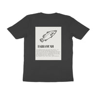 ஆண்கள் அங்கிலிங் டீ-ஷர்ட்ஸ் | பேராமண்டி - முன் & பின் விளக்கம் | சுற்று மை | குறுக்கு உடைய | 2 பக்க அச்சு |