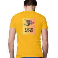 Men's Angling T-Shirt's |Im The Weapon Deep Sea Angler Fish | Round Neck | Short Sleeve | 2 Side Prints |