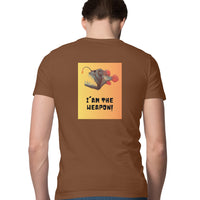 Men's Angling T-Shirt's |Im The Weapon Deep Sea Angler Fish | Round Neck | Short Sleeve | 2 Side Prints |