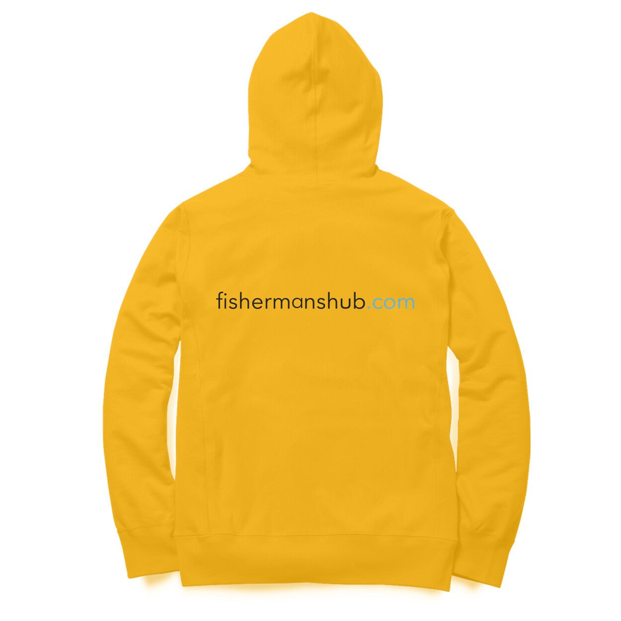 Men's / Woman's Angling Hoodie | Fishermanshub.com Black Logo Front , Fishermanshub.com Behind| Hoodie | - FishermanshubGolden YellowXS