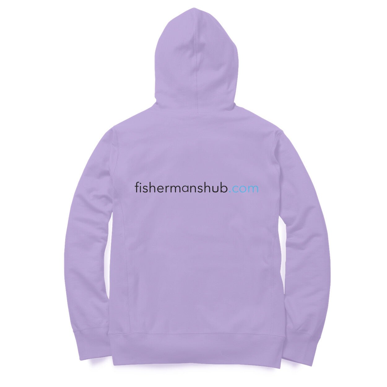 Men's / Woman's Angling Hoodie | Fishermanshub.com Black Logo Front , Fishermanshub.com Behind| Hoodie | - FishermanshubIris LavenderXS