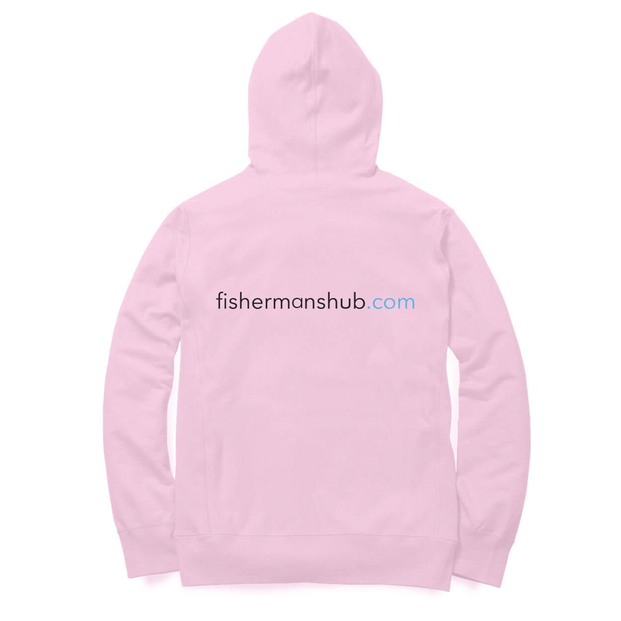 Men's / Woman's Angling Hoodie | Fishermanshub.com Black Logo Front , Fishermanshub.com Behind| Hoodie | - FishermanshubLight PinkXS