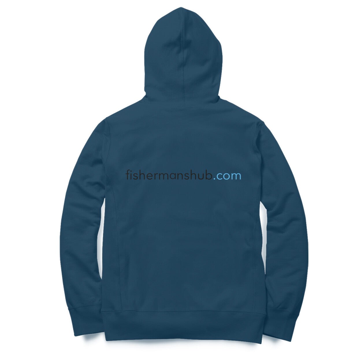 Men's / Woman's Angling Hoodie | Fishermanshub.com Black Logo Front , Fishermanshub.com Behind| Hoodie | - FishermanshubNavy BlueXS