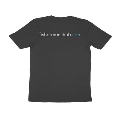 Men's Angling T-Shirt's | Rapala Red Logo Front , fishermanshub.com behind | Round Neck | Short Sleeves | Black | - FishermanshubBlackS