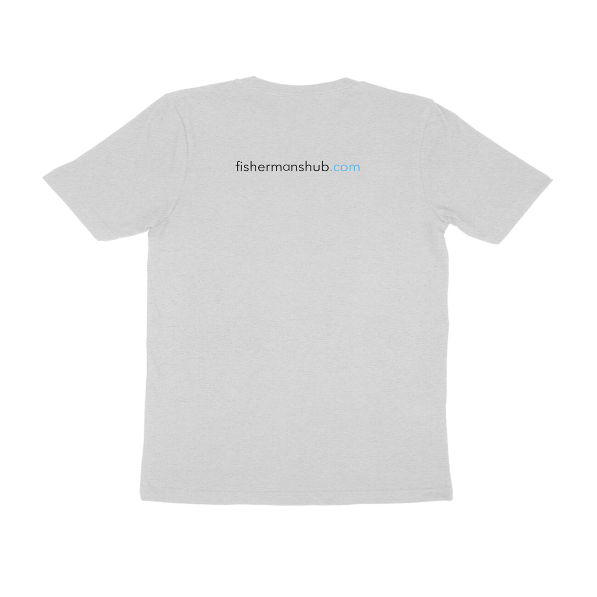 Men's Angling T-Shirt's | Storm Logo Front , fishermanshub.com behind | Round Neck | Short Sleeves | - FishermanshubMelange GreyS