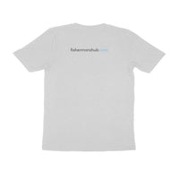 Men's Angling T-Shirt's | Storm Logo Front , fishermanshub.com behind | Round Neck | Short Sleeves | - FishermanshubMelange GreyS