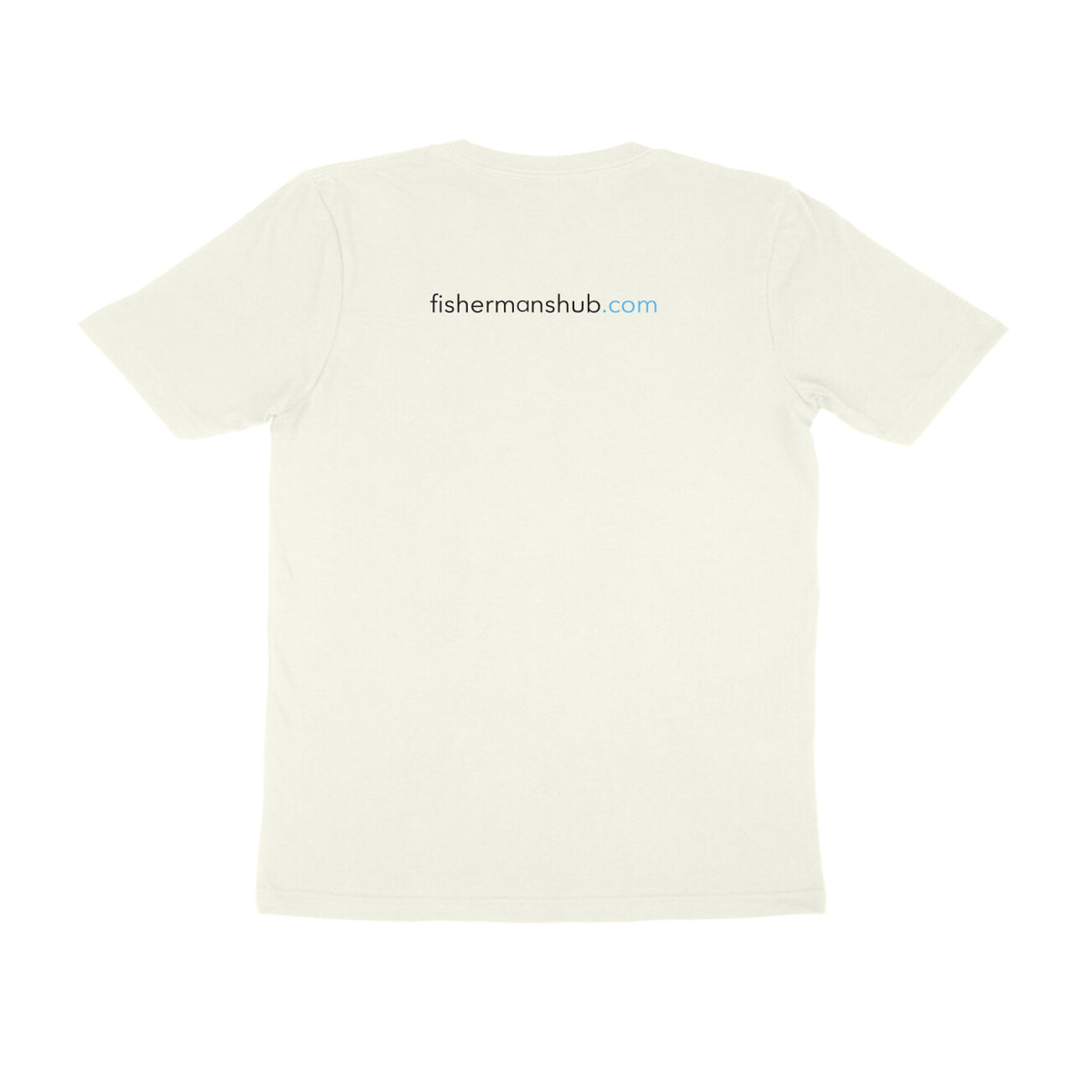 Men's Angling T-Shirt's | Storm Logo Front , fishermanshub.com behind | Round Neck | Short Sleeves | - FishermanshubIvoryS