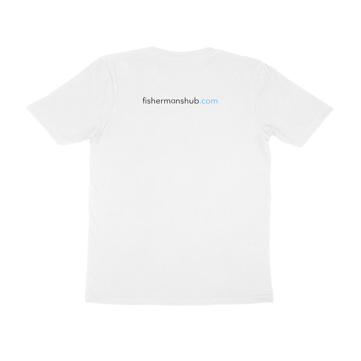 Men's Angling T-Shirt's | Storm Logo Front , fishermanshub.com behind | Round Neck | Short Sleeves | - FishermanshubWhiteS