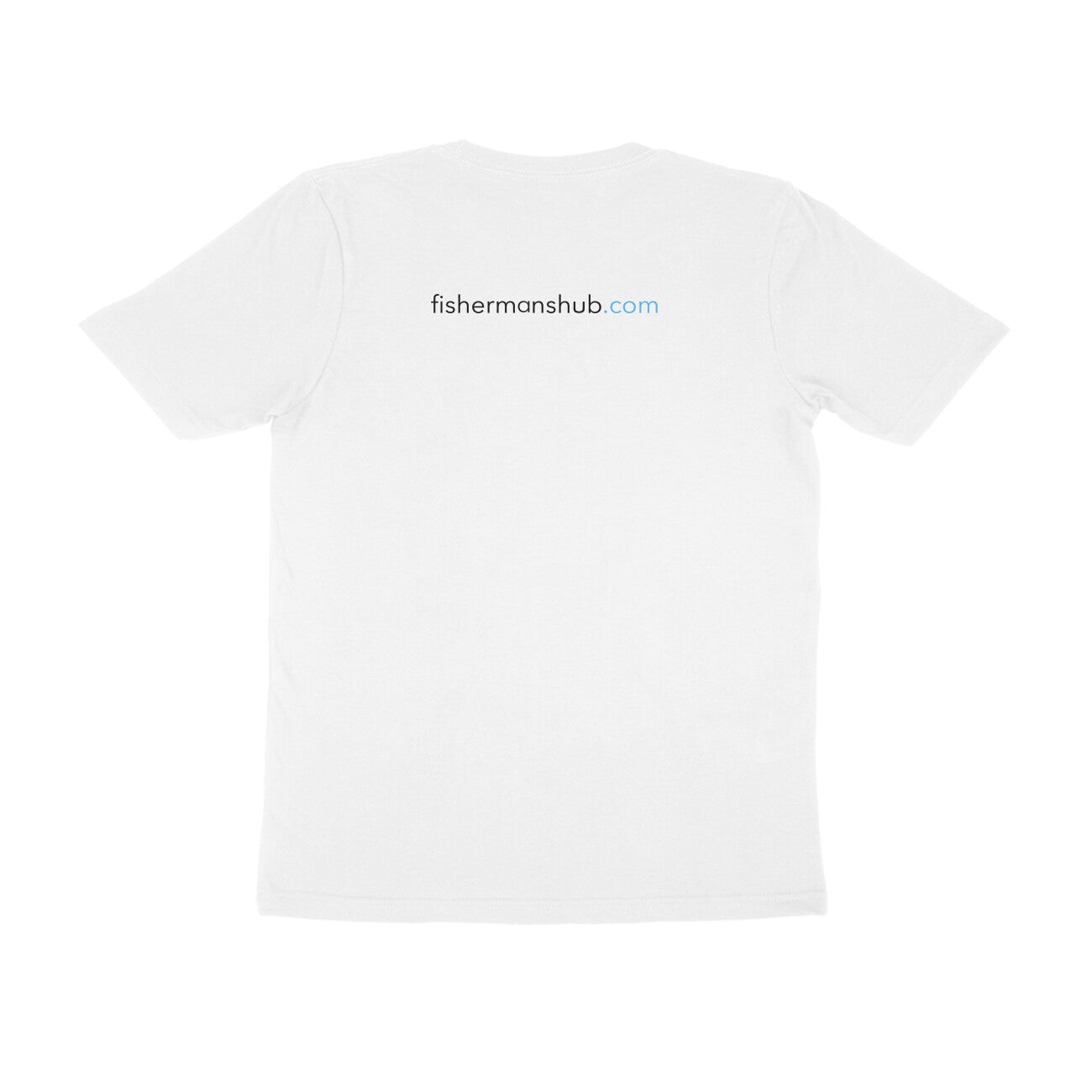 Men's Angling T-Shirt's | Storm Logo Front , fishermanshub.com behind | Round Neck | Short Sleeves | - FishermanshubWhiteS