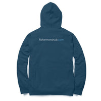 Men's / Woman's Angling Hoodie | Williamson Logo Front, Fishermanshub.com Behind | Hoodie | - FishermanshubNavy BlueM