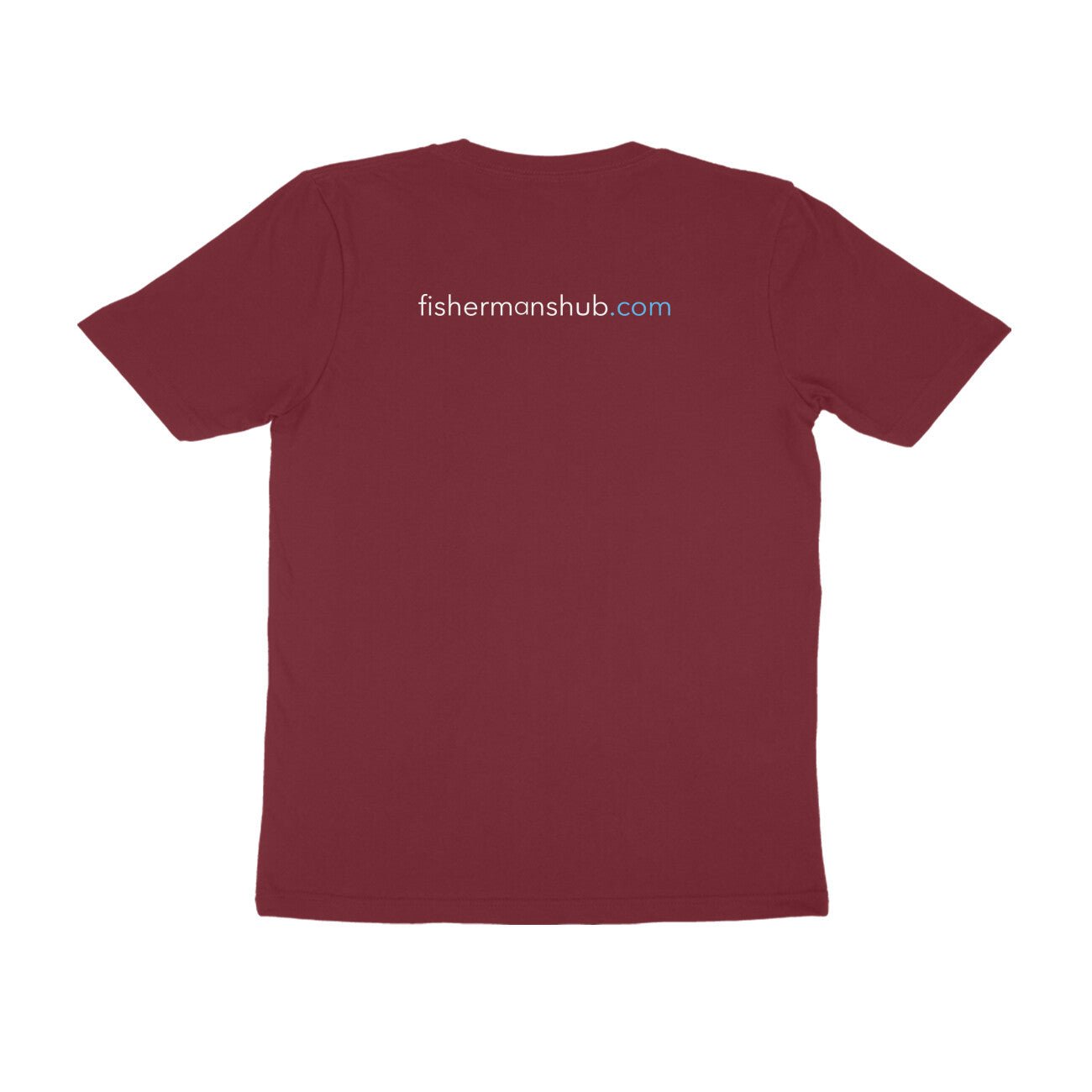 Men's Angling T-Shirt's | Williamson Logo Front , fishermanshub.com behind | Round Neck | Short Sleeves | - FishermanshubMaroonS