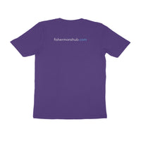 Men's Angling T-Shirt's | Williamson Logo Front , fishermanshub.com behind | Round Neck | Short Sleeves | - FishermanshubPurple5XL