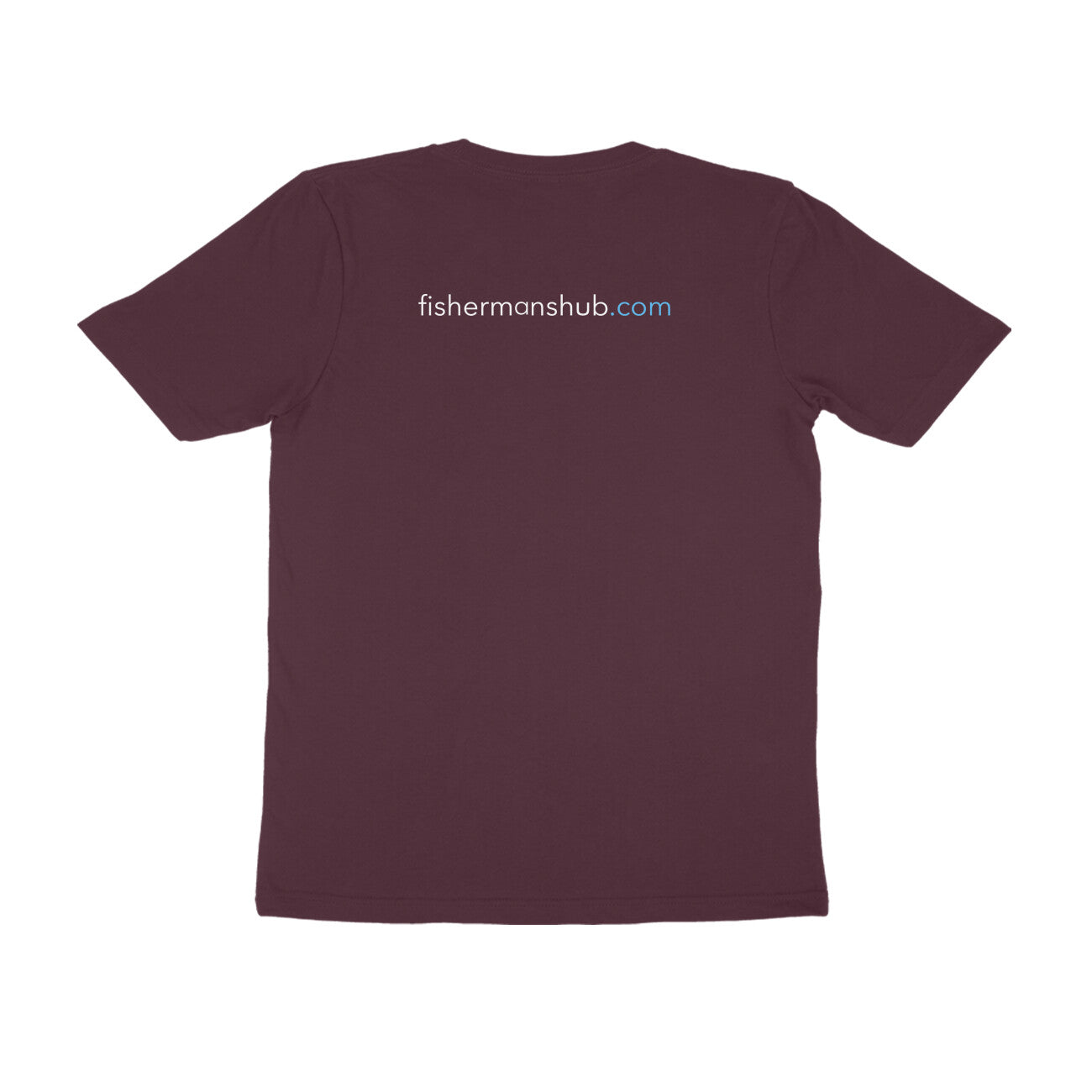 Men's Angling T-Shirt's | Williamson Logo Front , fishermanshub.com behind | Round Neck | Short Sleeves | - FishermanshubBurgundyS