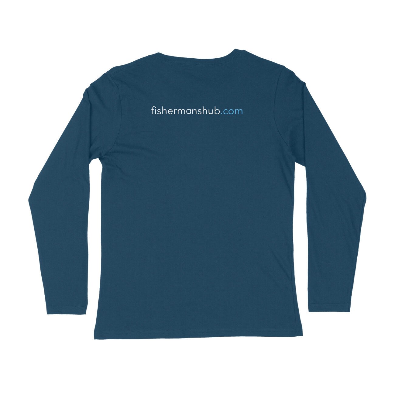 Men's Angling T-Shirt's | Williamson Logo Front , fishermanshub.com behind | Round Neck | Long Sleeves | - FishermanshubNavy Blue2XL