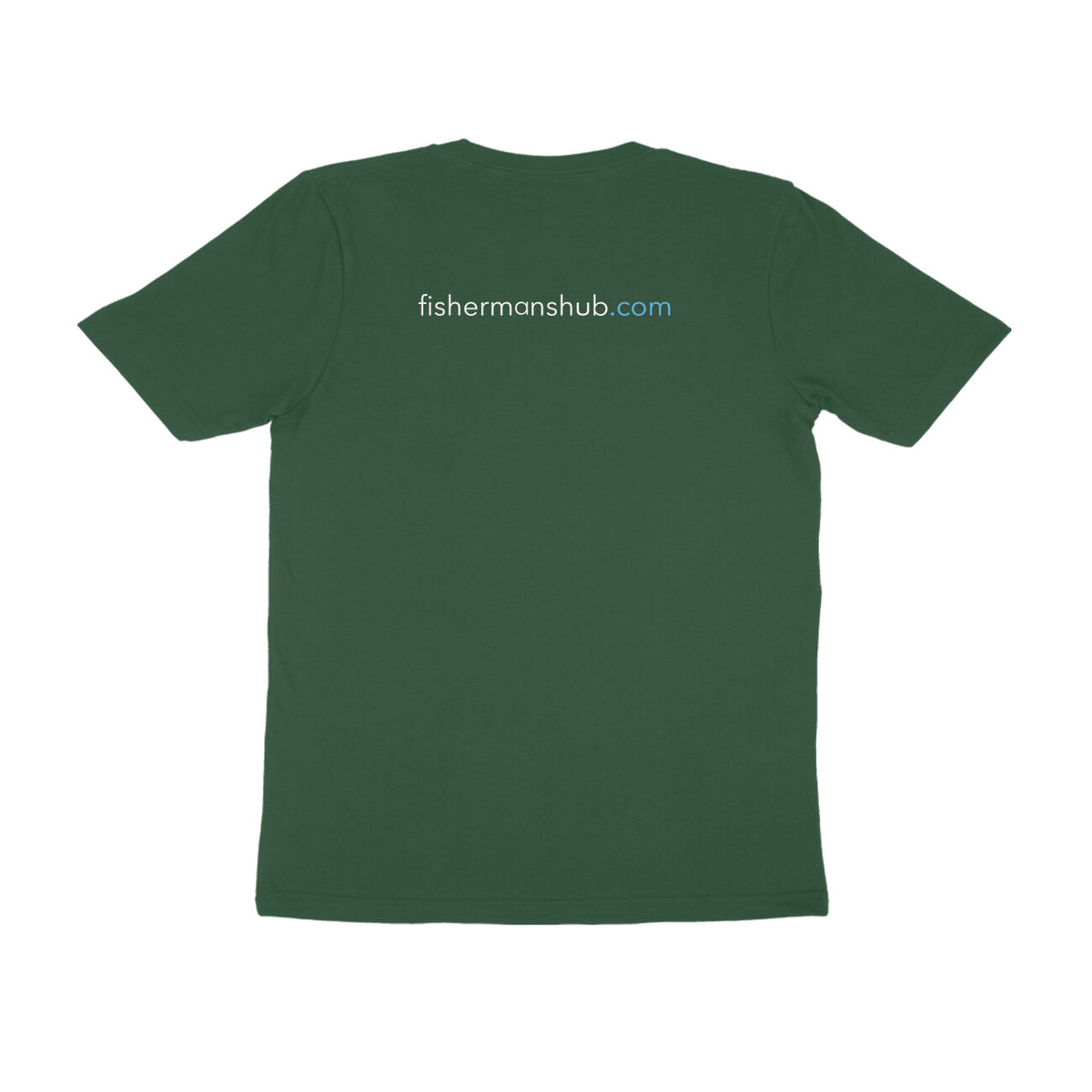Men's Angling T-Shirt's | Blue Fox Logo Front , fishermanshub.com behind | Round Neck | Short Sleeves | - FishermanshubOlive GreenS