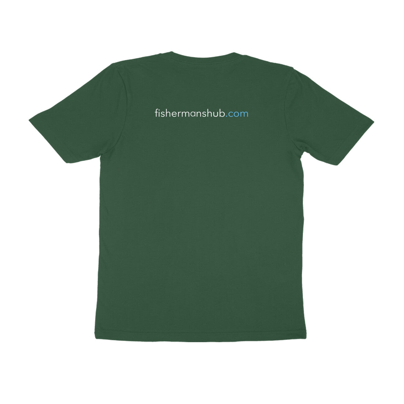 Men's Angling T-Shirt's | Blue Fox Logo Front , fishermanshub.com behind | Round Neck | Short Sleeves | - FishermanshubOlive GreenS