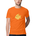 Men's Angling T-Shirts | Sea Creatures Toon Series | Pomfret | Round Neck | Short Sleeves