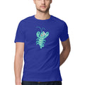 Men's Angling T-Shirt's | Sea Creatures Toon Series| Happy Shrimp | Round Neck |Short Sleeves |