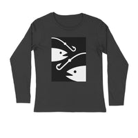 Men's Angling T-Shirt's | 2 Fish 2 Hooks | Round Neck | Long Sleeves |