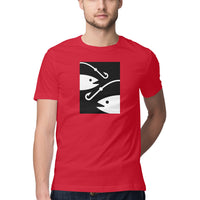 পুৰুষৰ এংলিং টি-চাৰ্টৰ | ২ মাছ ২ হুক | গোল ডিঙি | চুটি হাতৰ আঁচল |