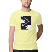 পুৰুষৰ এংলিং টি-চাৰ্টৰ | ২ মাছ ২ হুক | গোল ডিঙি | চুটি হাতৰ আঁচল |