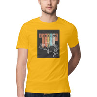 ஆண்கள் அங்கிலிங் டீ-ஷர்ட்ஸ் | மீன்பிடித்தல் | சுற்று மை | குறுக்கு உடைய |