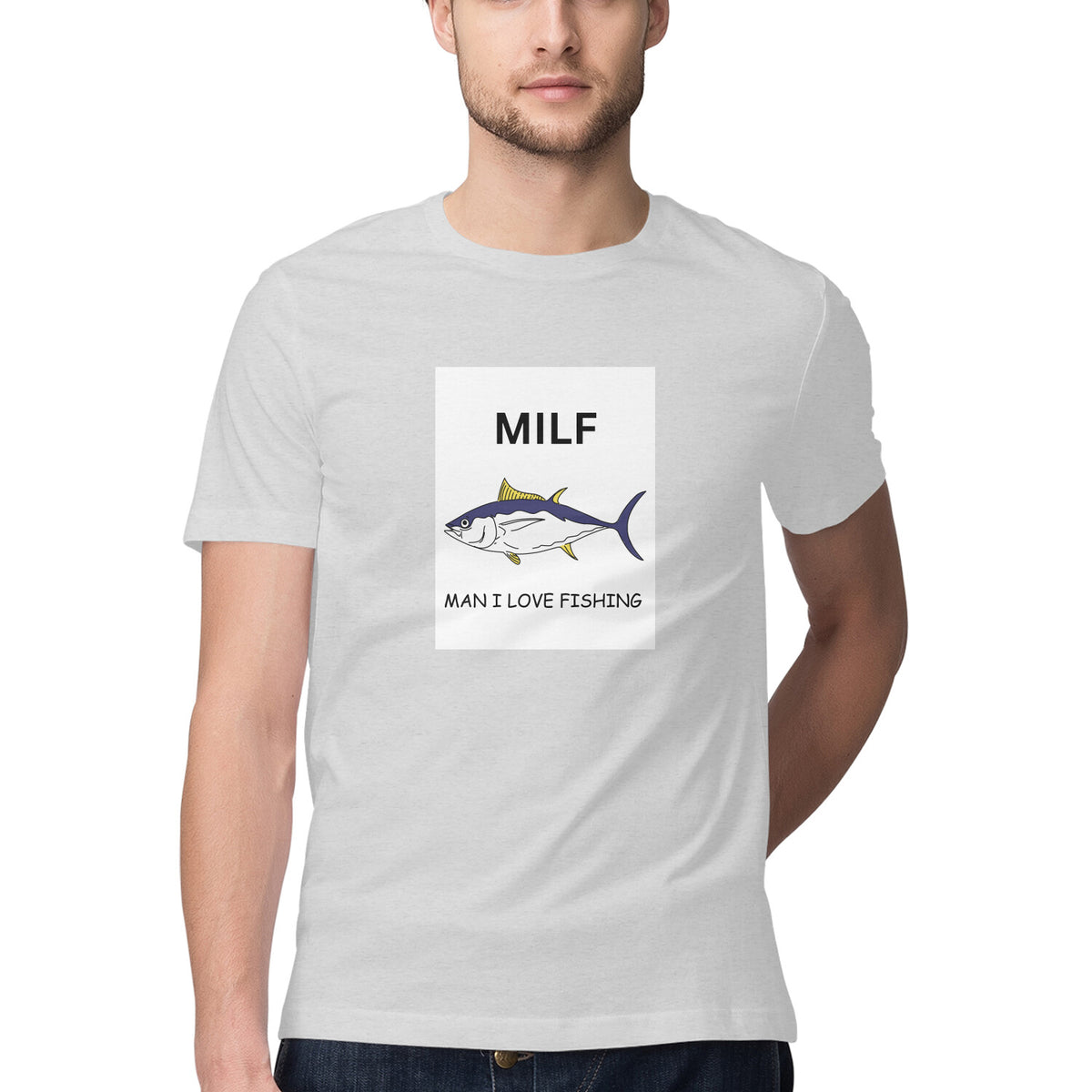 Men's Angling T-Shirt's | MILF - Man I Love Fishing | Round Neck | Short Sleeves |