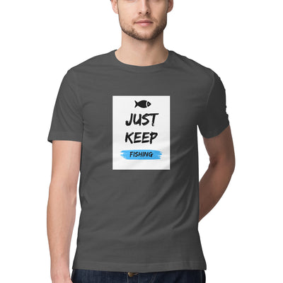 Men's Angling T-Shirt's | Just Keep Fishing | Round Neck | Short Sleeves |