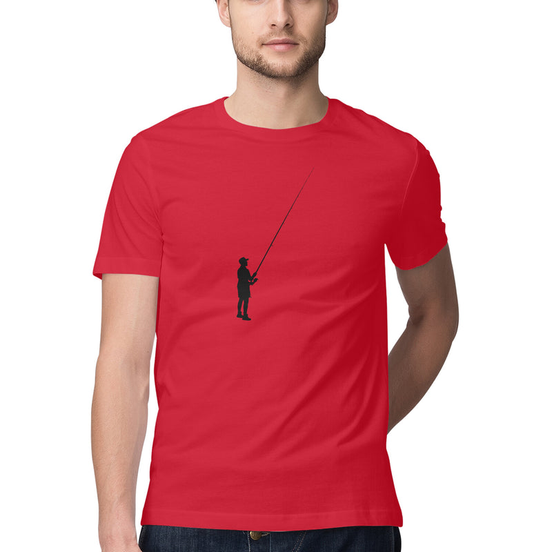 Men's Angling T-Shirts | The Lone Angler| Round Neck | Short Sleeves |