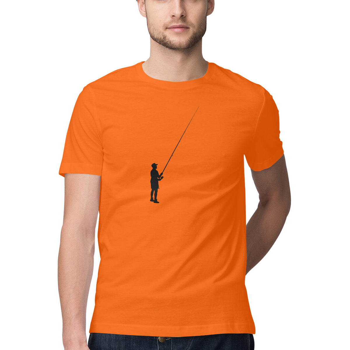 Men's Angling T-Shirts | The Lone Angler| Round Neck | Short Sleeves |
