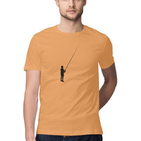 Men's Angling T-Shirts | The Lone Angler| Round Neck | Short Sleeves |