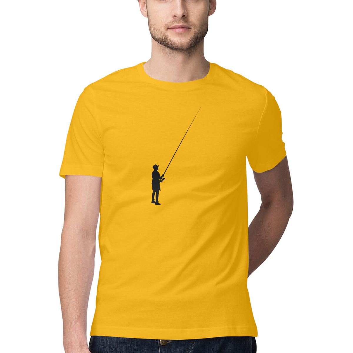 Men's Angling T-Shirts | The Lone Angler| Round Neck | Short Sleeves |