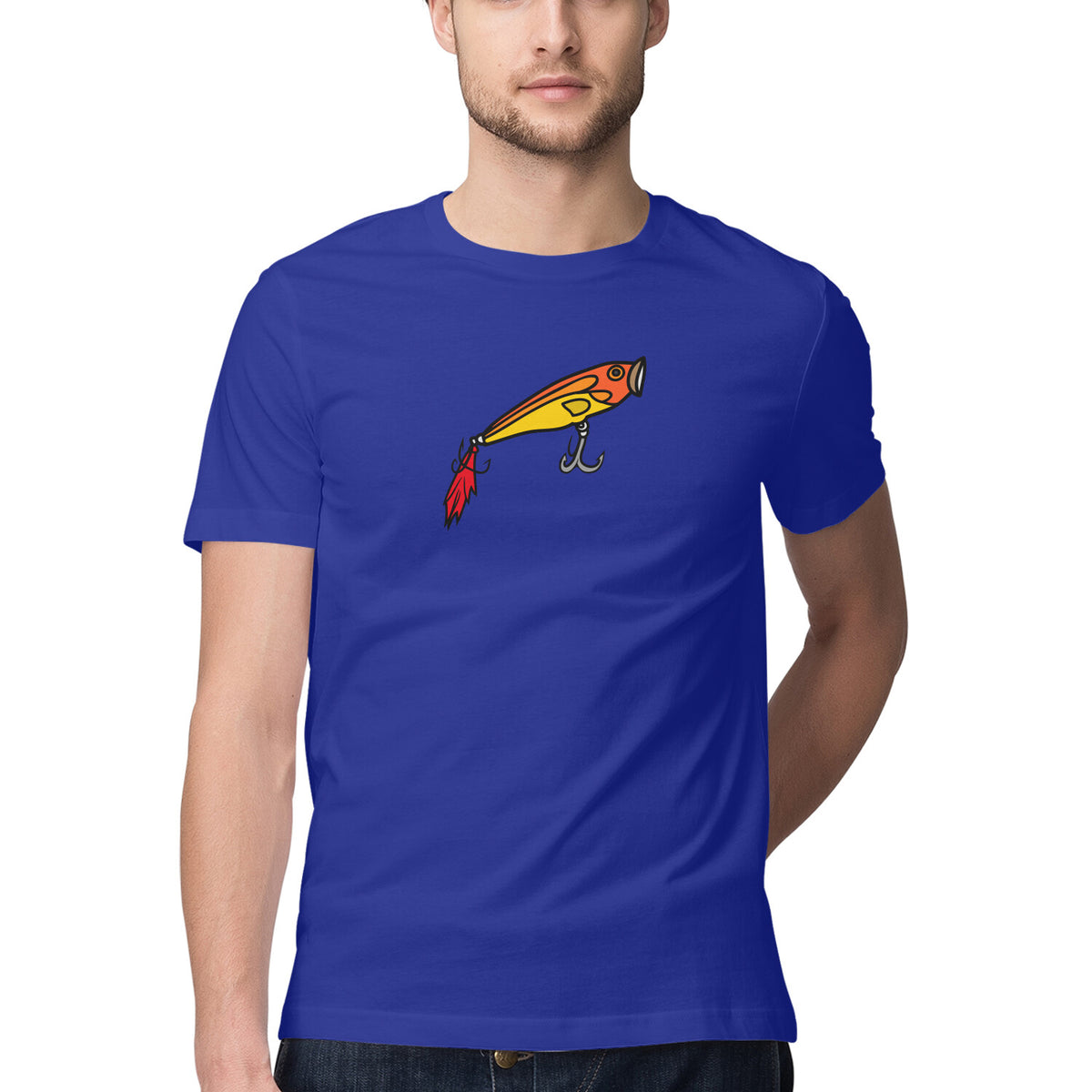 Men's Angling T-Shirts | The Popper| Round Neck | Short Sleeves |
