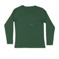 Men's Angling T-Shirts | Fishermanshub.com Logo Front| Round Neck | Long Sleeves | - FishermanshubOlive GreenS