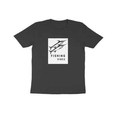 Kids Angling T-Shirt's |Fishing Vibes | Round Neck | Short Sleeve | - FishermanshubBlack8