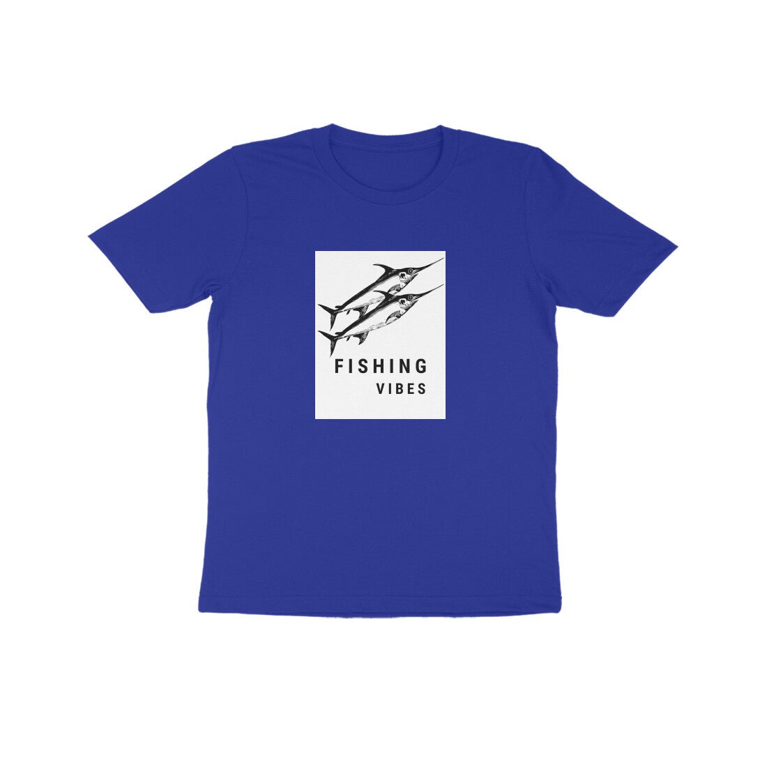 Kids Angling T-Shirt's |Fishing Vibes | Round Neck | Short Sleeve | - FishermanshubRoyal Blue8