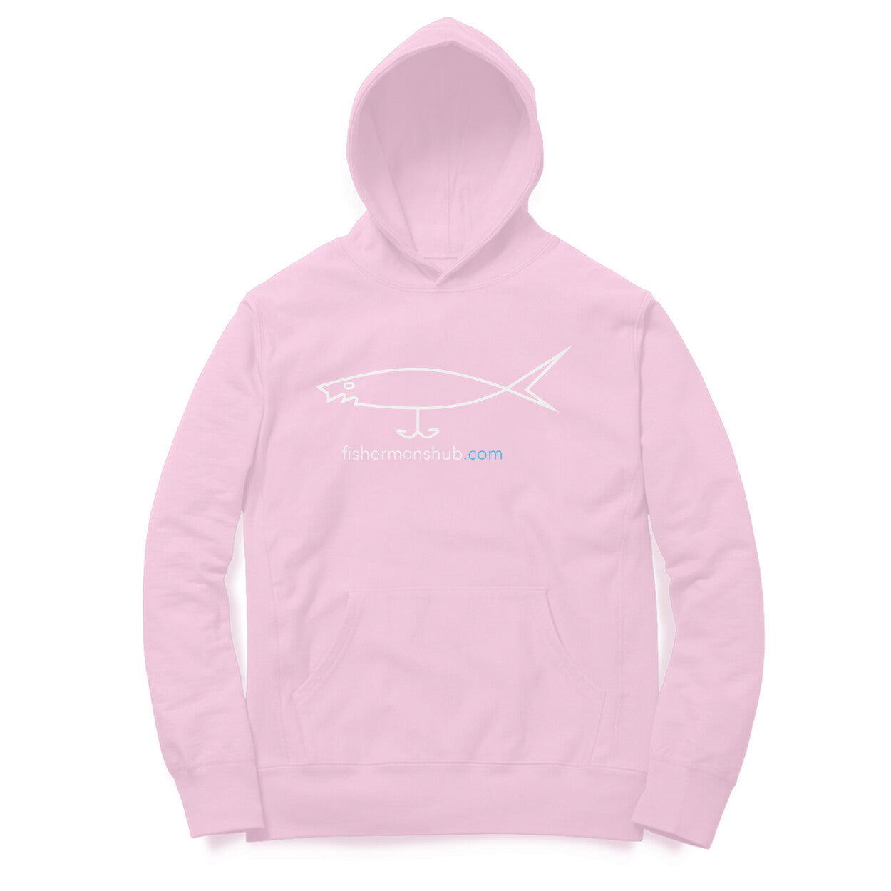 Men's / Woman's Angling Hoodie | Fishermanshub.com White Logo Front| Hoodie |