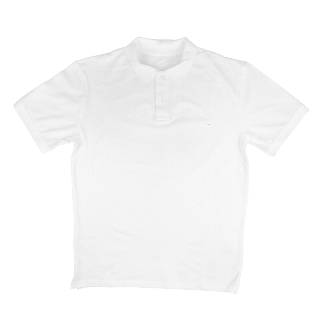 Men's Angling Polo T-Shirts - Fishermanshub.com Logo Front , Fishermanshub.com behind| Short Sleeve | - FishermanshubWhiteS