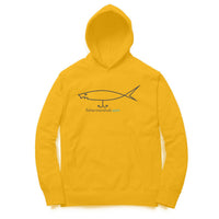 Men's / Woman's Angling Hoodie | Fishermanshub.com Black Logo Front , Fishermanshub.com Behind| Hoodie | - FishermanshubGolden YellowXS