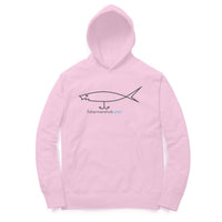 Men's / Woman's Angling Hoodie | Fishermanshub.com Black Logo Front , Fishermanshub.com Behind| Hoodie | - FishermanshubLight PinkXS